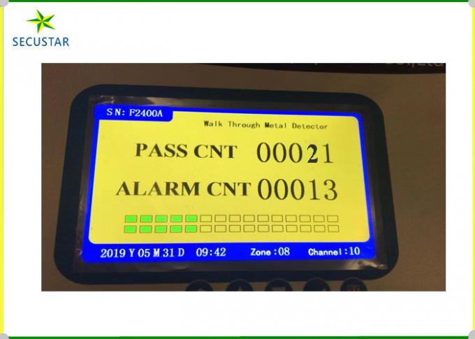 Security Alarm Archway Metal Detector 7 مانیتور LCD اینچ برای ورودی مدارس 1